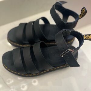 Dr. Martens Black Clarissa Strap Sandals